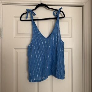 Blue Striped Women's Top
